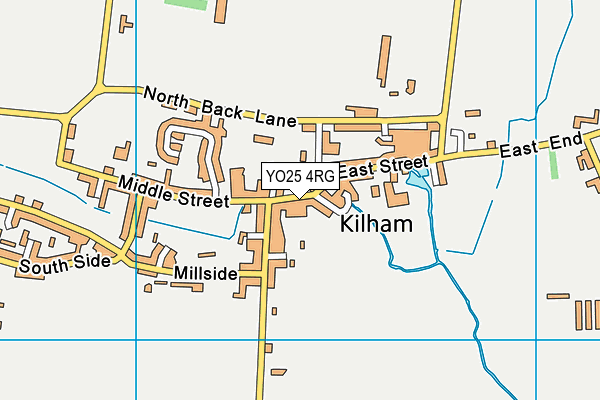 YO25 4RG map - OS VectorMap District (Ordnance Survey)