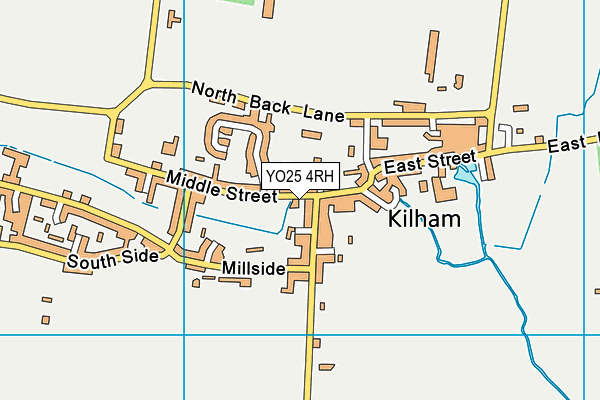 YO25 4RH map - OS VectorMap District (Ordnance Survey)