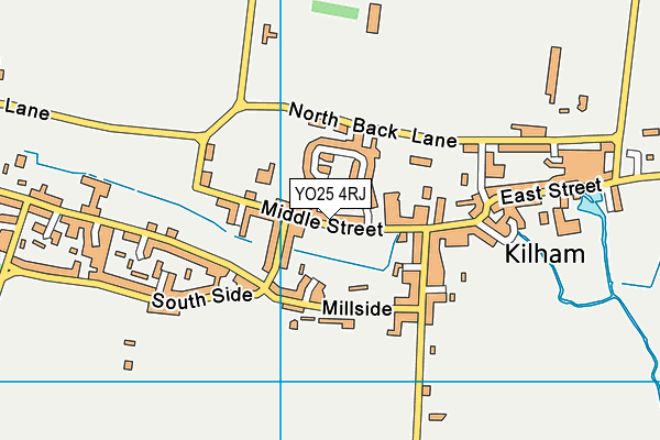 YO25 4RJ map - OS VectorMap District (Ordnance Survey)