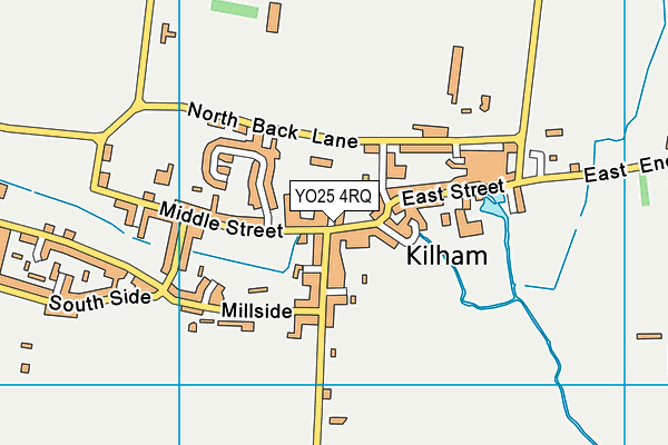 YO25 4RQ map - OS VectorMap District (Ordnance Survey)