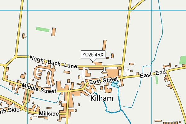 YO25 4RX map - OS VectorMap District (Ordnance Survey)