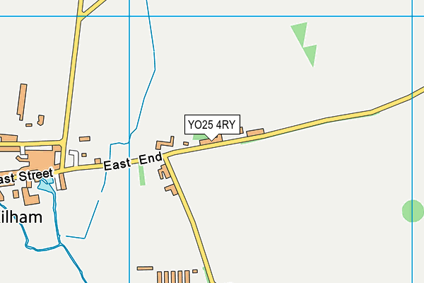 YO25 4RY map - OS VectorMap District (Ordnance Survey)