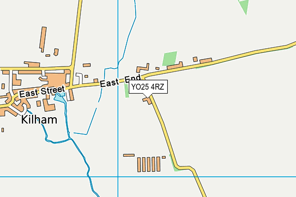 YO25 4RZ map - OS VectorMap District (Ordnance Survey)