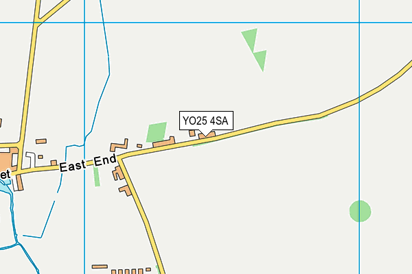 YO25 4SA map - OS VectorMap District (Ordnance Survey)