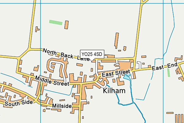 YO25 4SD map - OS VectorMap District (Ordnance Survey)
