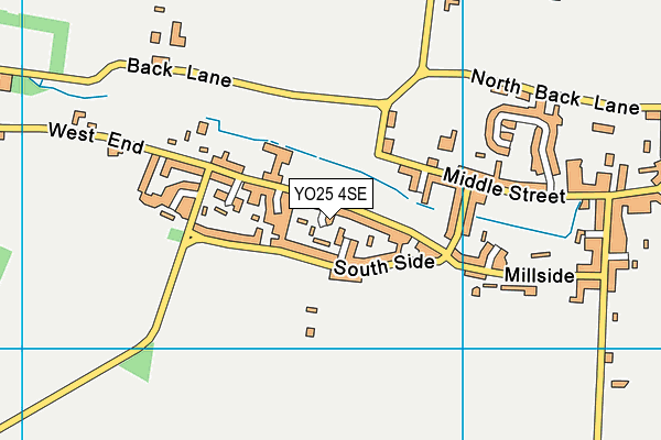 YO25 4SE map - OS VectorMap District (Ordnance Survey)