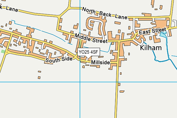 YO25 4SF map - OS VectorMap District (Ordnance Survey)