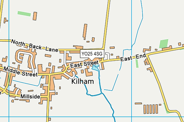 YO25 4SG map - OS VectorMap District (Ordnance Survey)