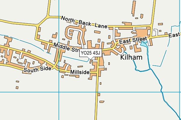 YO25 4SJ map - OS VectorMap District (Ordnance Survey)