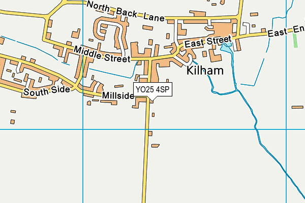 YO25 4SP map - OS VectorMap District (Ordnance Survey)