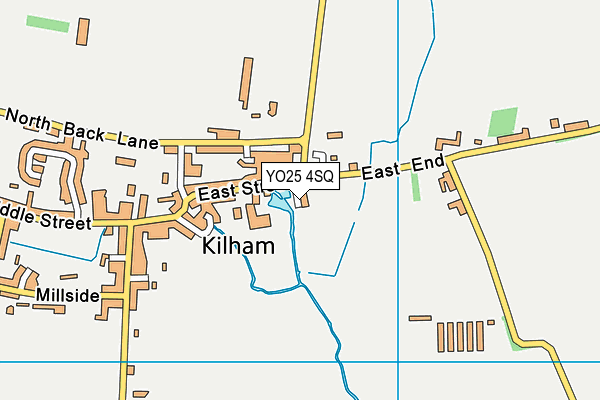 YO25 4SQ map - OS VectorMap District (Ordnance Survey)