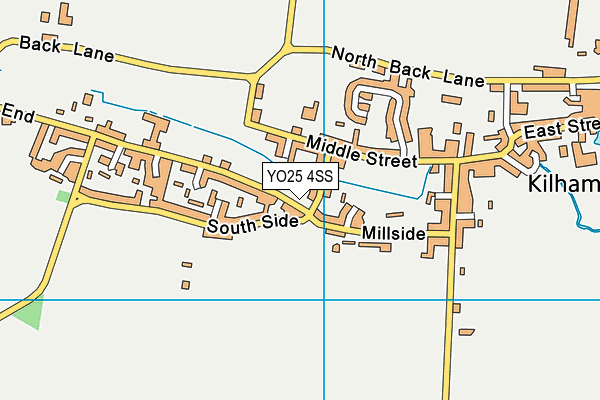 YO25 4SS map - OS VectorMap District (Ordnance Survey)