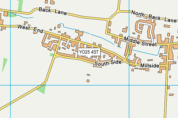 YO25 4ST map - OS VectorMap District (Ordnance Survey)