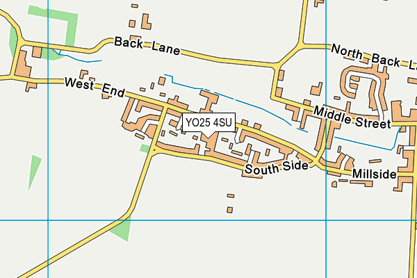YO25 4SU map - OS VectorMap District (Ordnance Survey)