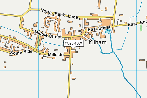 YO25 4SW map - OS VectorMap District (Ordnance Survey)
