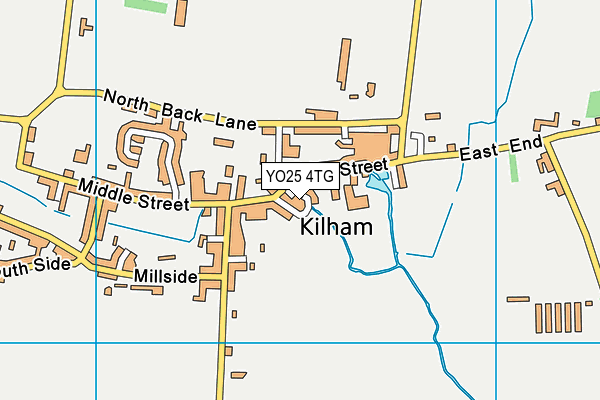 YO25 4TG map - OS VectorMap District (Ordnance Survey)
