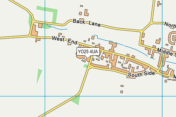 YO25 4UA map - OS VectorMap District (Ordnance Survey)