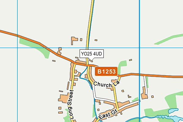 YO25 4UD map - OS VectorMap District (Ordnance Survey)