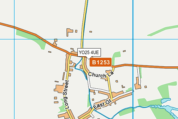YO25 4UE map - OS VectorMap District (Ordnance Survey)