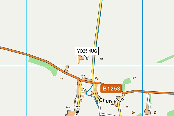 YO25 4UG map - OS VectorMap District (Ordnance Survey)