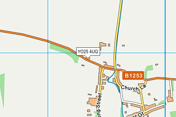 YO25 4UQ map - OS VectorMap District (Ordnance Survey)