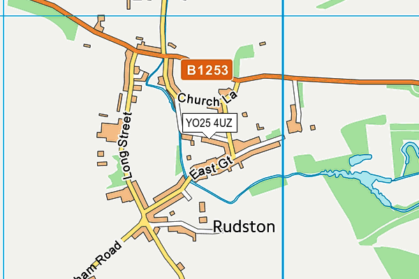 YO25 4UZ map - OS VectorMap District (Ordnance Survey)