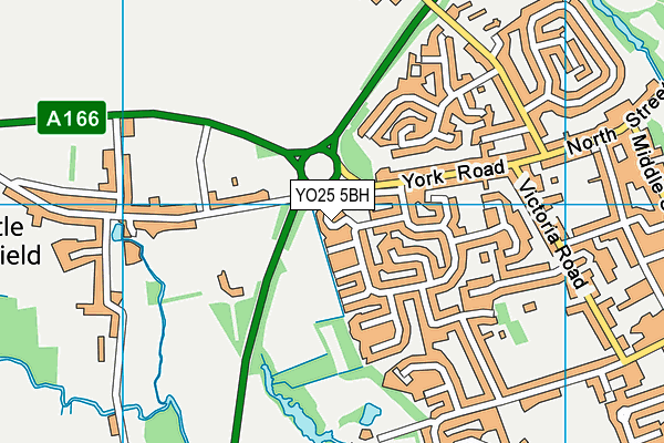 YO25 5BH map - OS VectorMap District (Ordnance Survey)