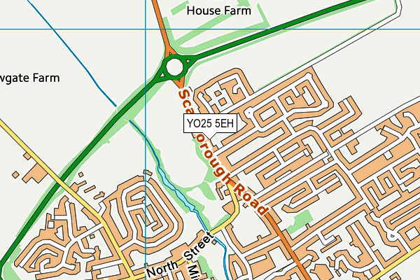 YO25 5EH map - OS VectorMap District (Ordnance Survey)