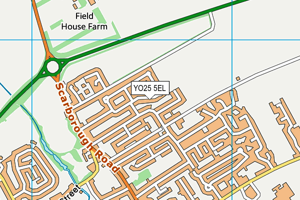 YO25 5EL map - OS VectorMap District (Ordnance Survey)
