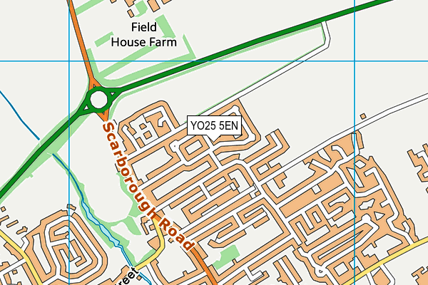 YO25 5EN map - OS VectorMap District (Ordnance Survey)