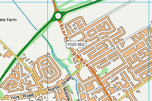 YO25 5EQ map - OS VectorMap District (Ordnance Survey)