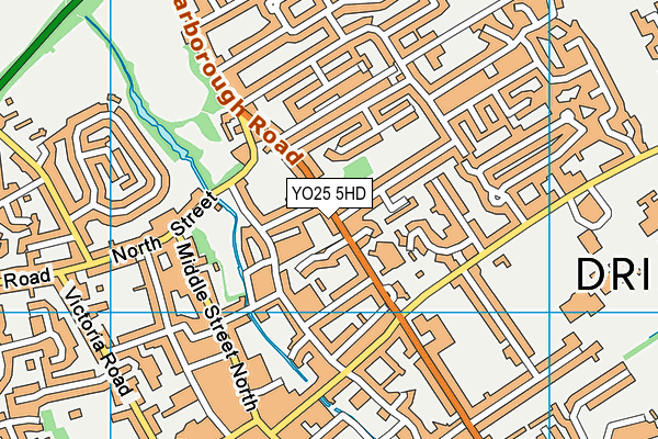 YO25 5HD map - OS VectorMap District (Ordnance Survey)