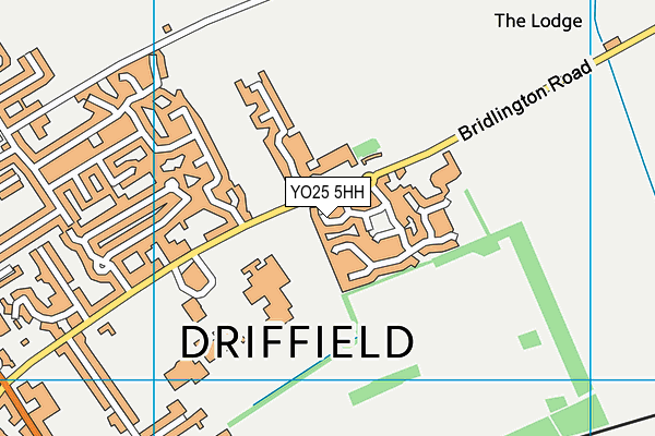 YO25 5HH map - OS VectorMap District (Ordnance Survey)