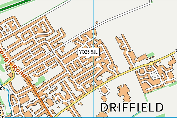 YO25 5JL map - OS VectorMap District (Ordnance Survey)