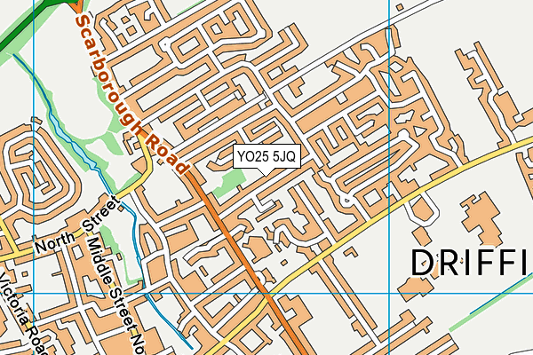 YO25 5JQ map - OS VectorMap District (Ordnance Survey)
