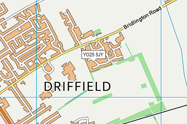 YO25 5JY map - OS VectorMap District (Ordnance Survey)