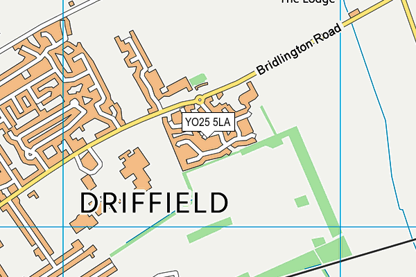 YO25 5LA map - OS VectorMap District (Ordnance Survey)