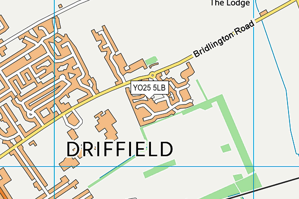 YO25 5LB map - OS VectorMap District (Ordnance Survey)