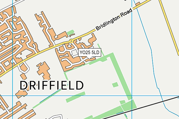 YO25 5LD map - OS VectorMap District (Ordnance Survey)