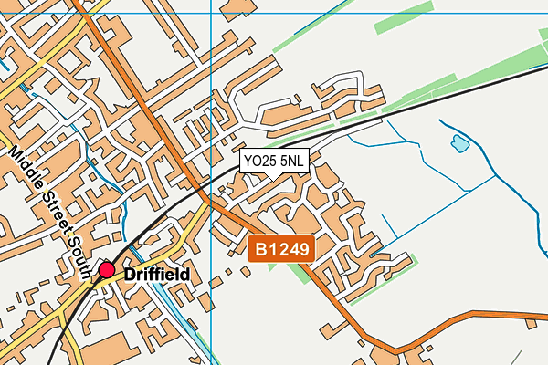 YO25 5NL map - OS VectorMap District (Ordnance Survey)