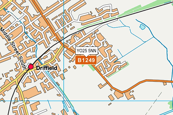 YO25 5NN map - OS VectorMap District (Ordnance Survey)