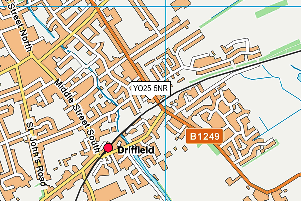 YO25 5NR map - OS VectorMap District (Ordnance Survey)