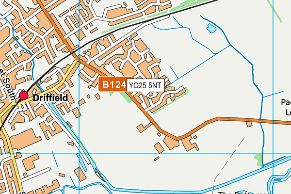 YO25 5NT map - OS VectorMap District (Ordnance Survey)