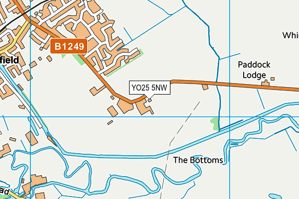 YO25 5NW map - OS VectorMap District (Ordnance Survey)