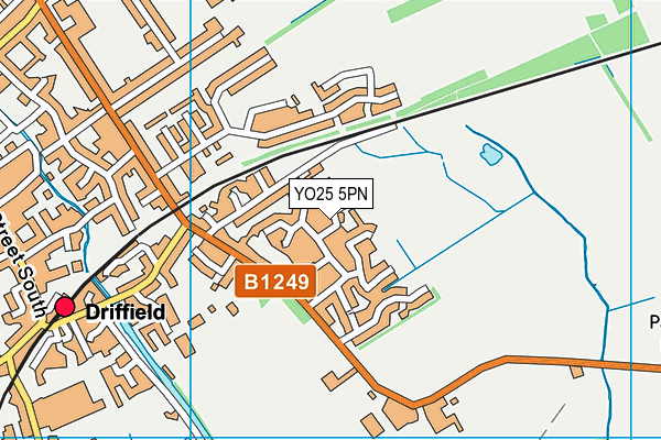 YO25 5PN map - OS VectorMap District (Ordnance Survey)