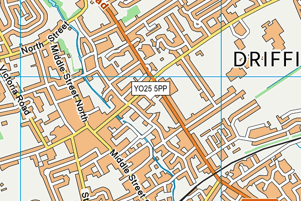 YO25 5PP map - OS VectorMap District (Ordnance Survey)