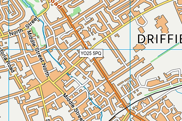 YO25 5PQ map - OS VectorMap District (Ordnance Survey)