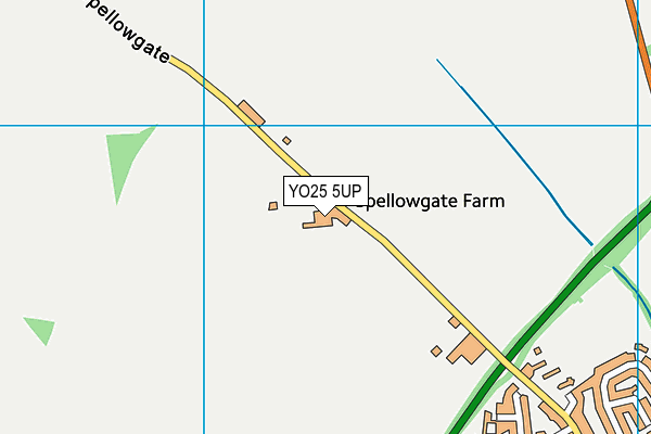 YO25 5UP map - OS VectorMap District (Ordnance Survey)