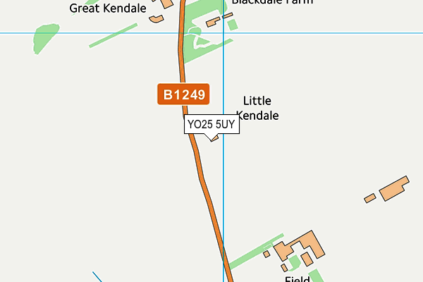 YO25 5UY map - OS VectorMap District (Ordnance Survey)