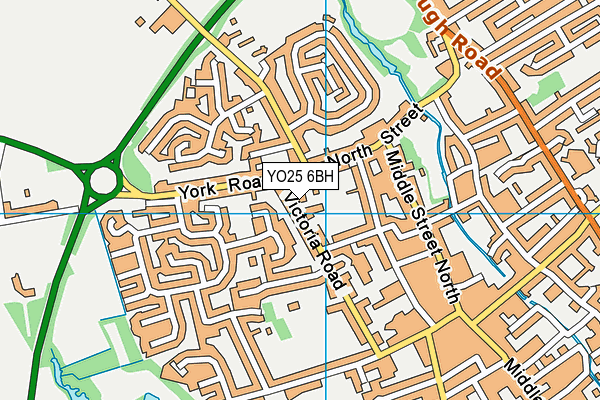 YO25 6BH map - OS VectorMap District (Ordnance Survey)